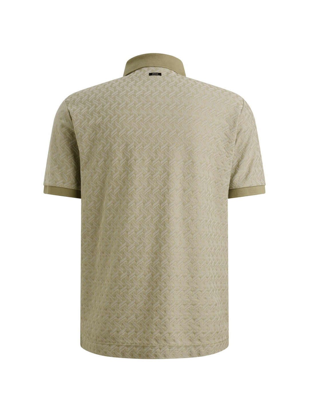 Short sleeve polo jacquard blend, Tea 6390 Bild 2