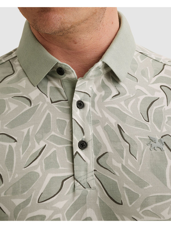 Short sleeve polo stretch pique bl, Aqua Gray 9089 Bild 5