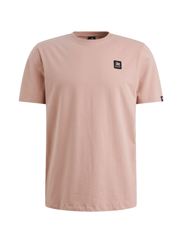 Short sleeve r-neck cotton elastan, Adobe Rose 4078 Bild 1