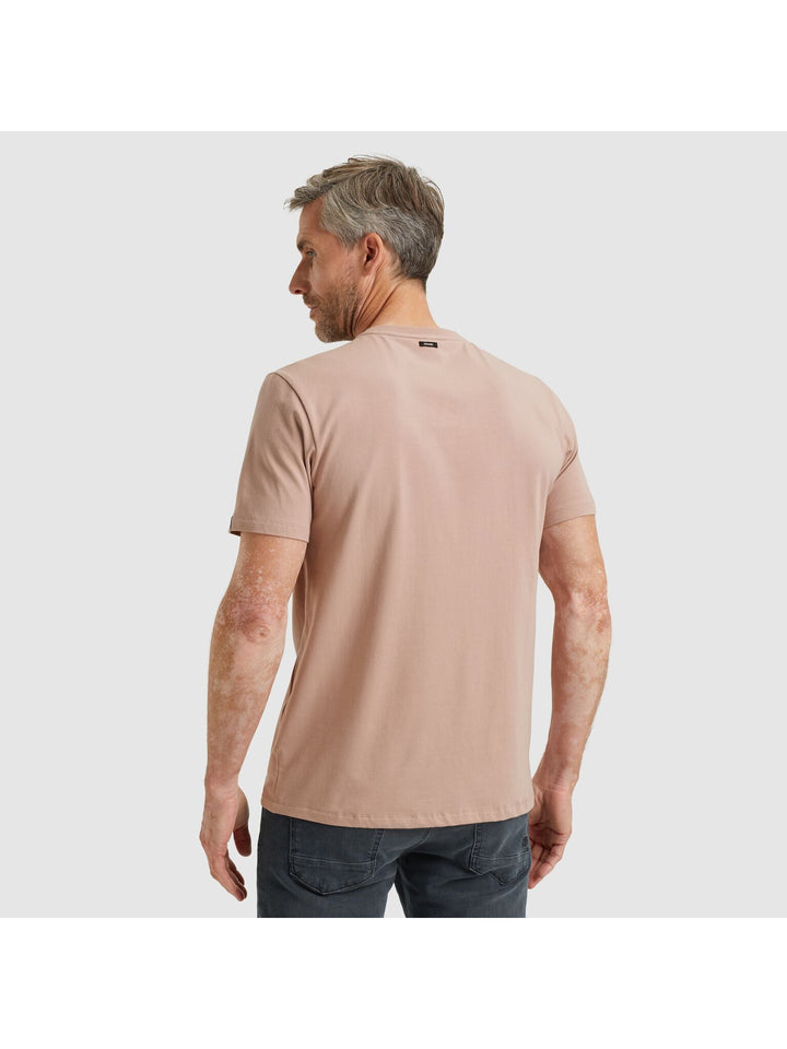 Short sleeve r-neck cotton elastan, Adobe Rose 4078 Bild 4
