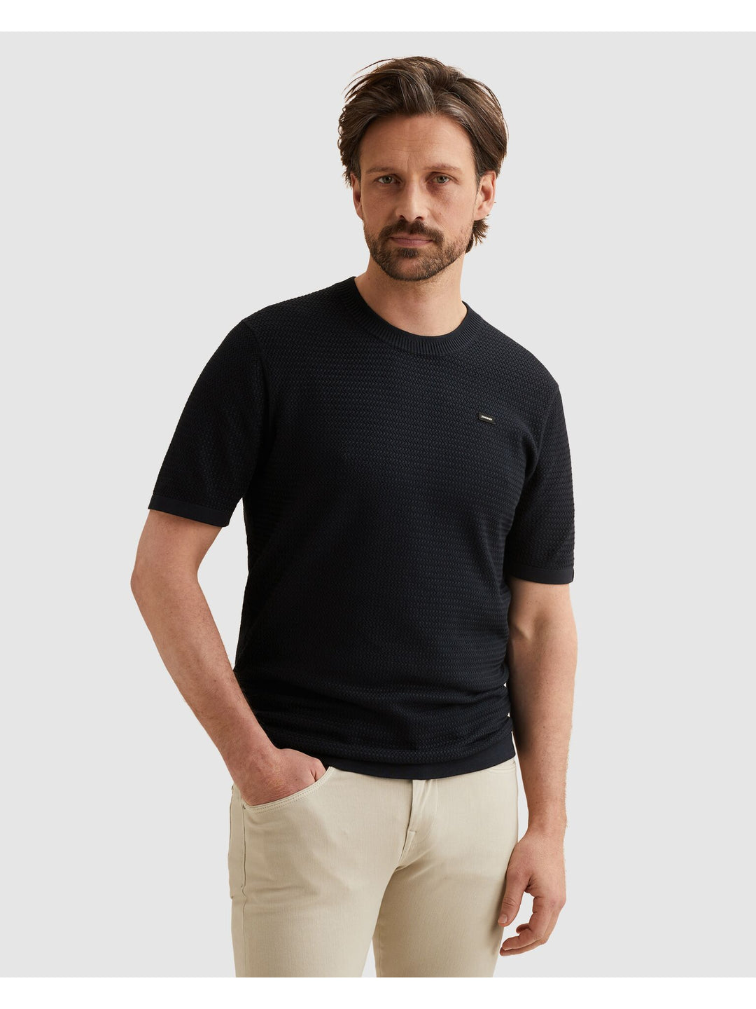 Short sleeve r-neck cotton modal, Sky Captain 5073 Bild 3