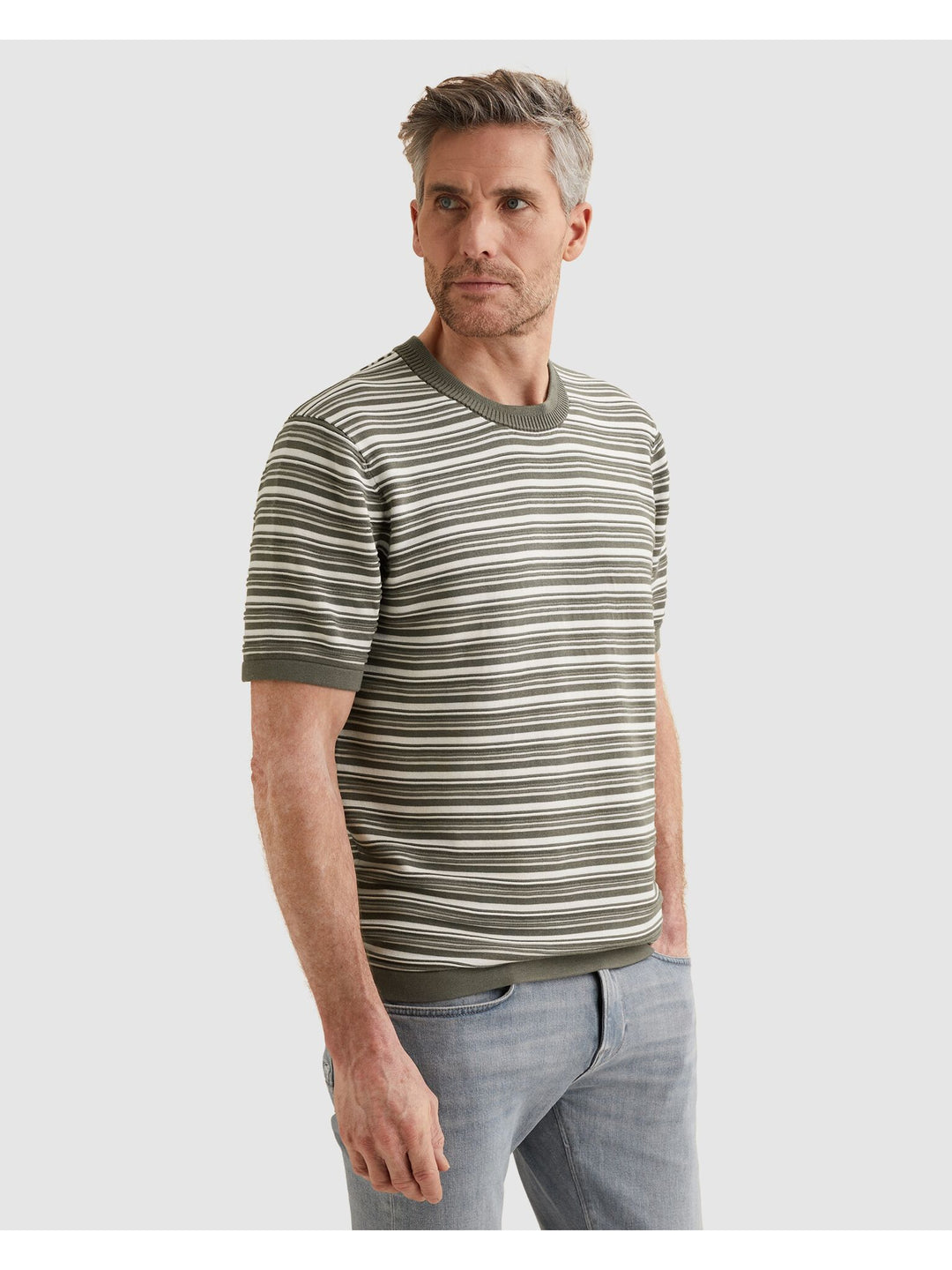 Short sleeve r-neck cotton modal s, Mulled Basil 6495 Bild 4