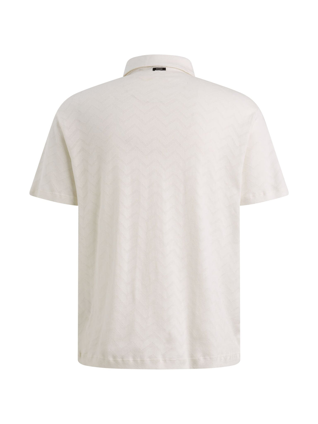 Short sleeve r-neck jacquard jerse, Cloud Dancer 7004 Bild 2
