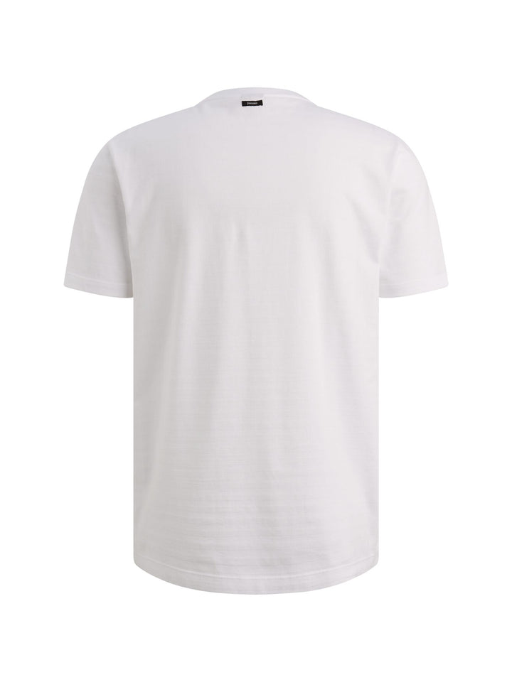 Short sleeve r-neck jersey structu, Bright White 7003 Bild 2