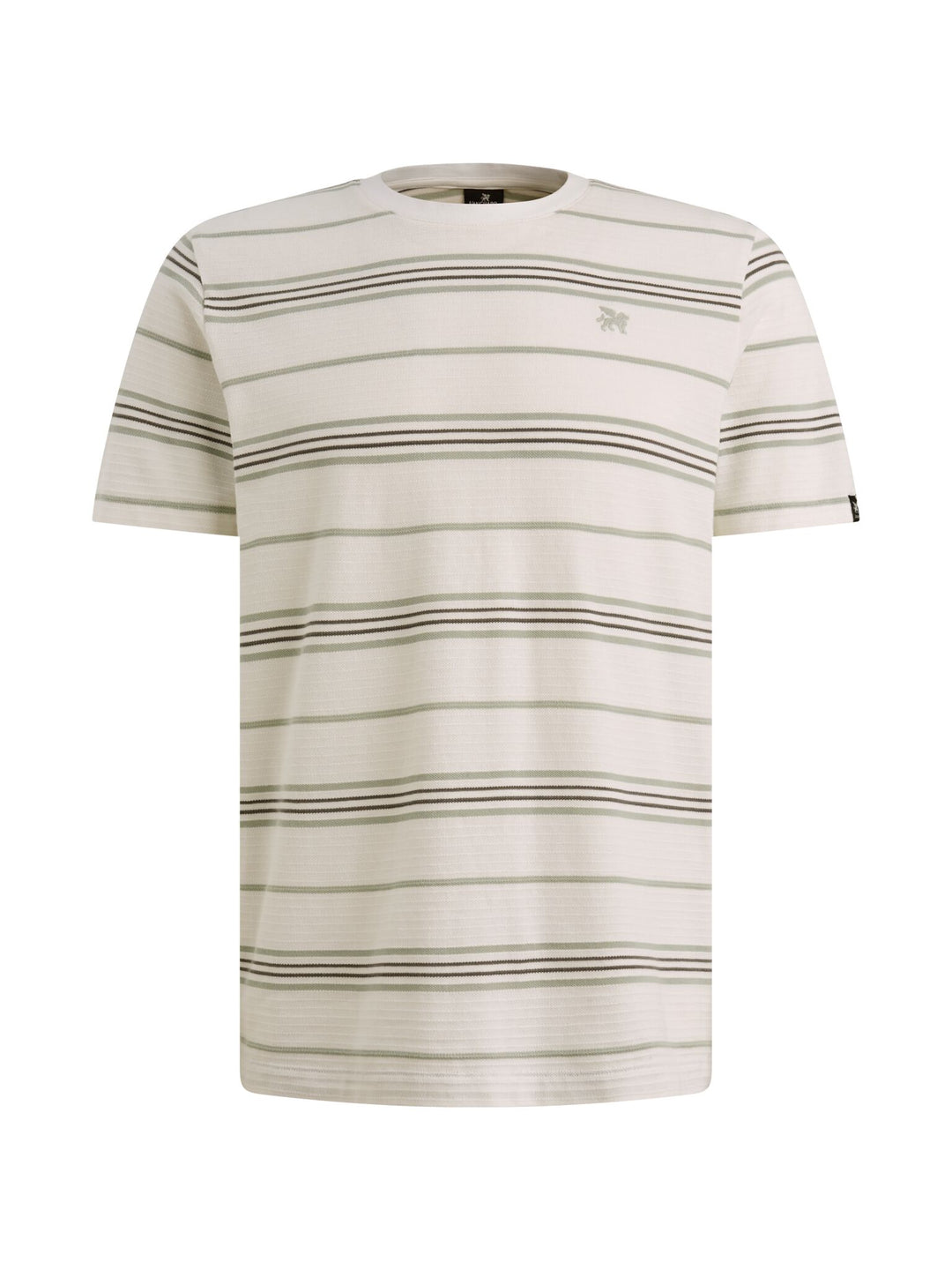Short sleeve r-neck pique texture, Cloud Dancer 7004 Bild 1