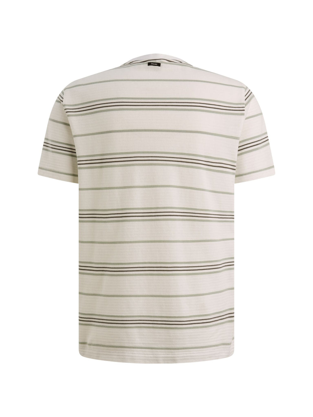 Short sleeve r-neck pique texture, Cloud Dancer 7004 Bild 2