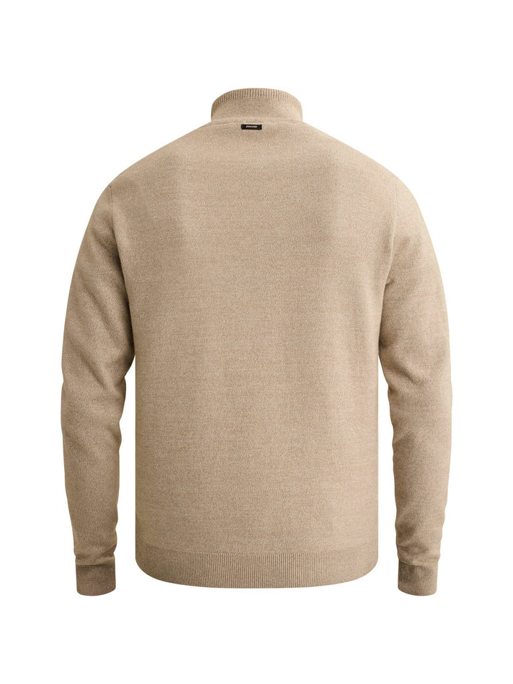 Zip jacket cotton bonded mouline, Greige 7147 Bild 2