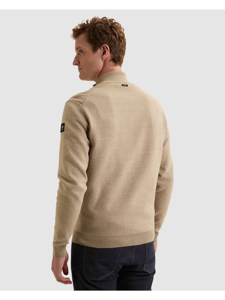 Zip jacket cotton bonded mouline, Greige 7147 Bild 4