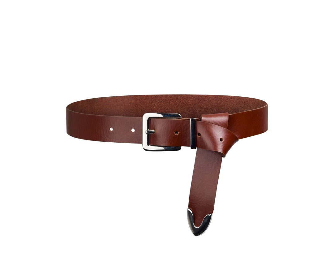 Workwear Staples - 30 mm Ledergürtel, cognac 0645 Bild 1