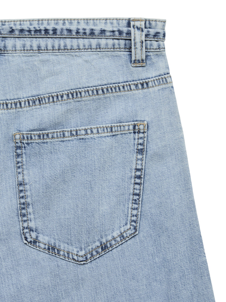 VMAISA MR WIDE PALAZZO JEANS MIX, Light Blue Denim 178000 Bild 2
