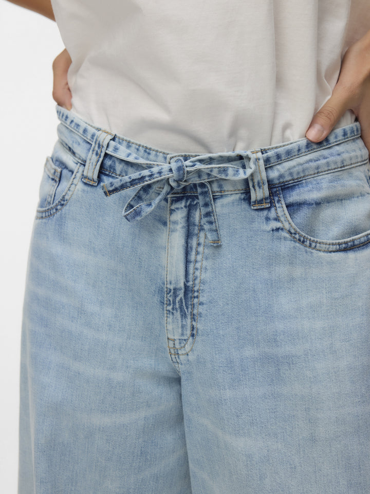 VMAISA MR WIDE PALAZZO JEANS MIX, Light Blue Denim 178000 Bild 6