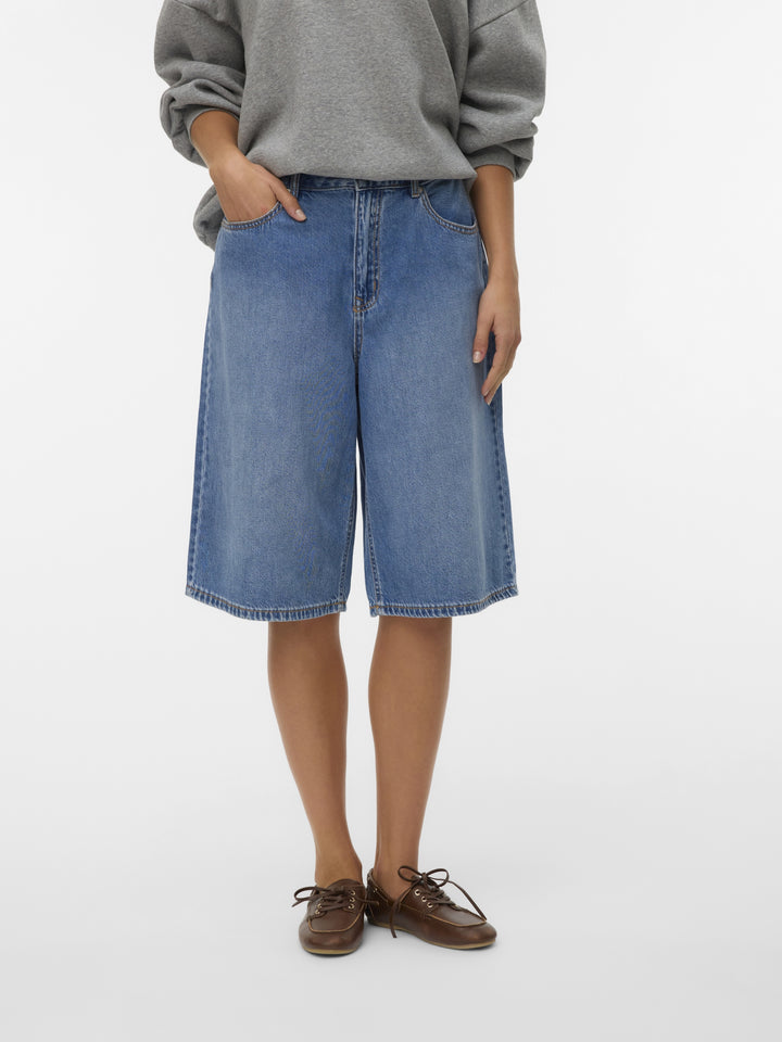 VMALVIDA MR DENIM JORTS LI3156, Medium Blue Denim 178001 Bild 6