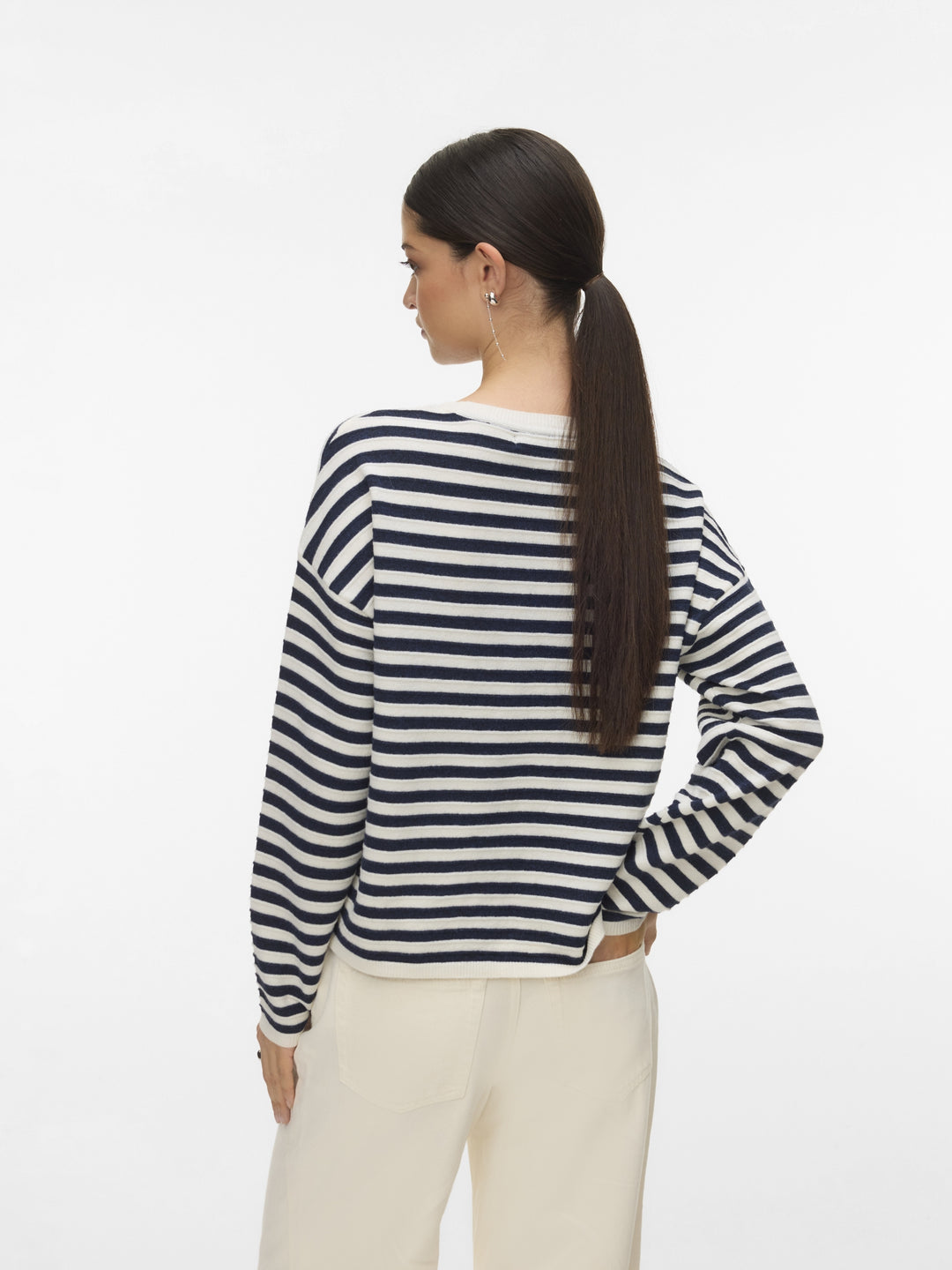 VMAPPLE LS O-NECK PULLOVER BOO, Birch/NAVY BLAZER 222913001 Bild 9