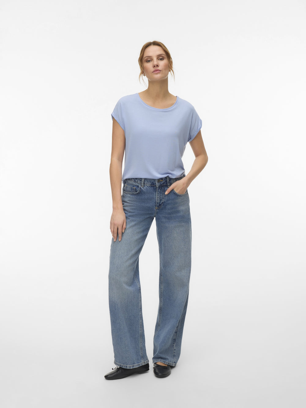 VMAVA PLAIN SS TOP JRS NOOS, Brunnera Blue 249737 Bild 2