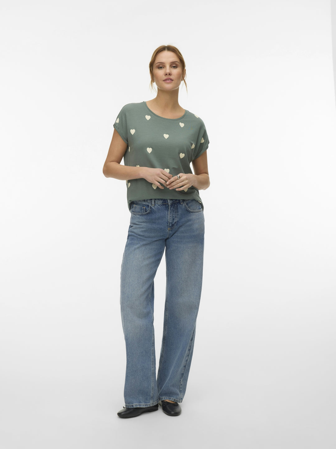 VMAVA SS TOP MULTI AOP NOOS, Laurel Wreath/WHITE HEART 224196113 Bild 1