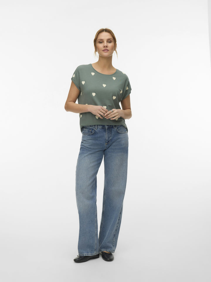 VMAVA SS TOP MULTI AOP NOOS, Laurel Wreath/WHITE HEART 224196113 Bild 1