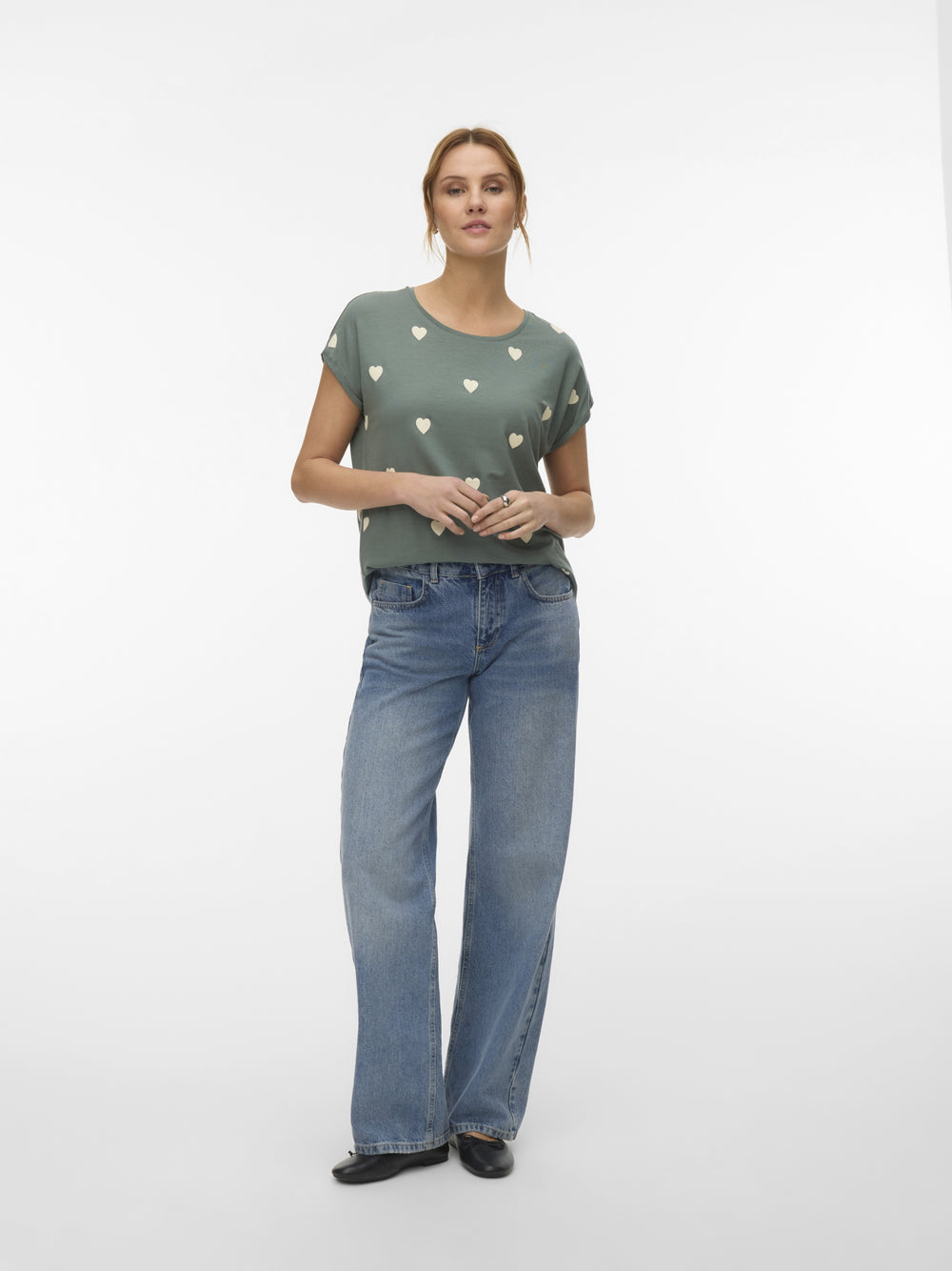 VMAVA SS TOP MULTI AOP NOOS, Laurel Wreath/WHITE HEART 224196113 Bild 2