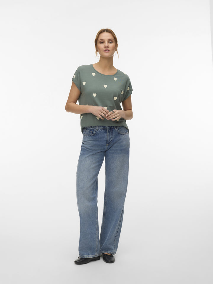 VMAVA SS TOP MULTI AOP NOOS, Laurel Wreath/WHITE HEART 224196113 Bild 2