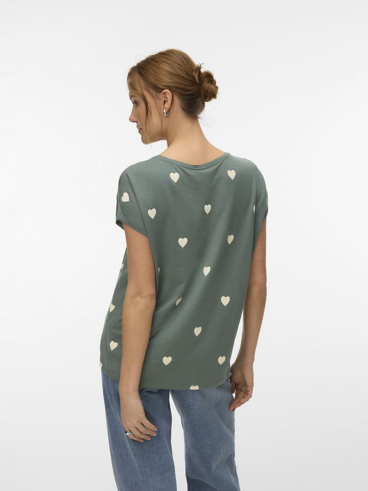 VMAVA SS TOP MULTI AOP NOOS, Laurel Wreath/WHITE HEART 224196113 Bild 3