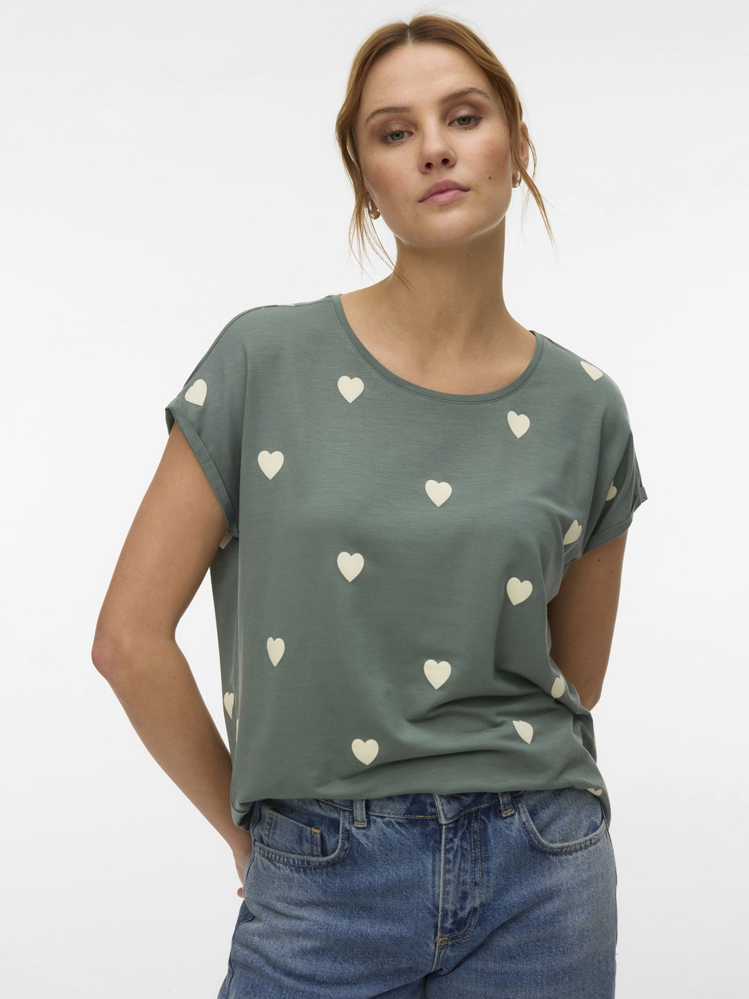 VMAVA SS TOP MULTI AOP NOOS, Laurel Wreath/WHITE HEART 224196113 Bild 4
