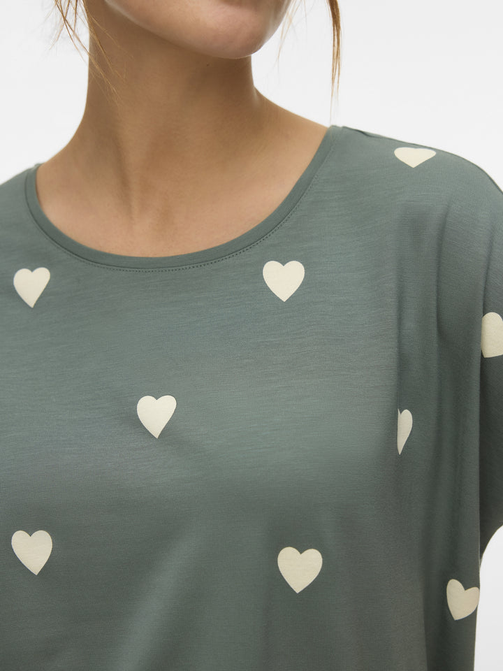 VMAVA SS TOP MULTI AOP NOOS, Laurel Wreath/WHITE HEART 224196113 Bild 5