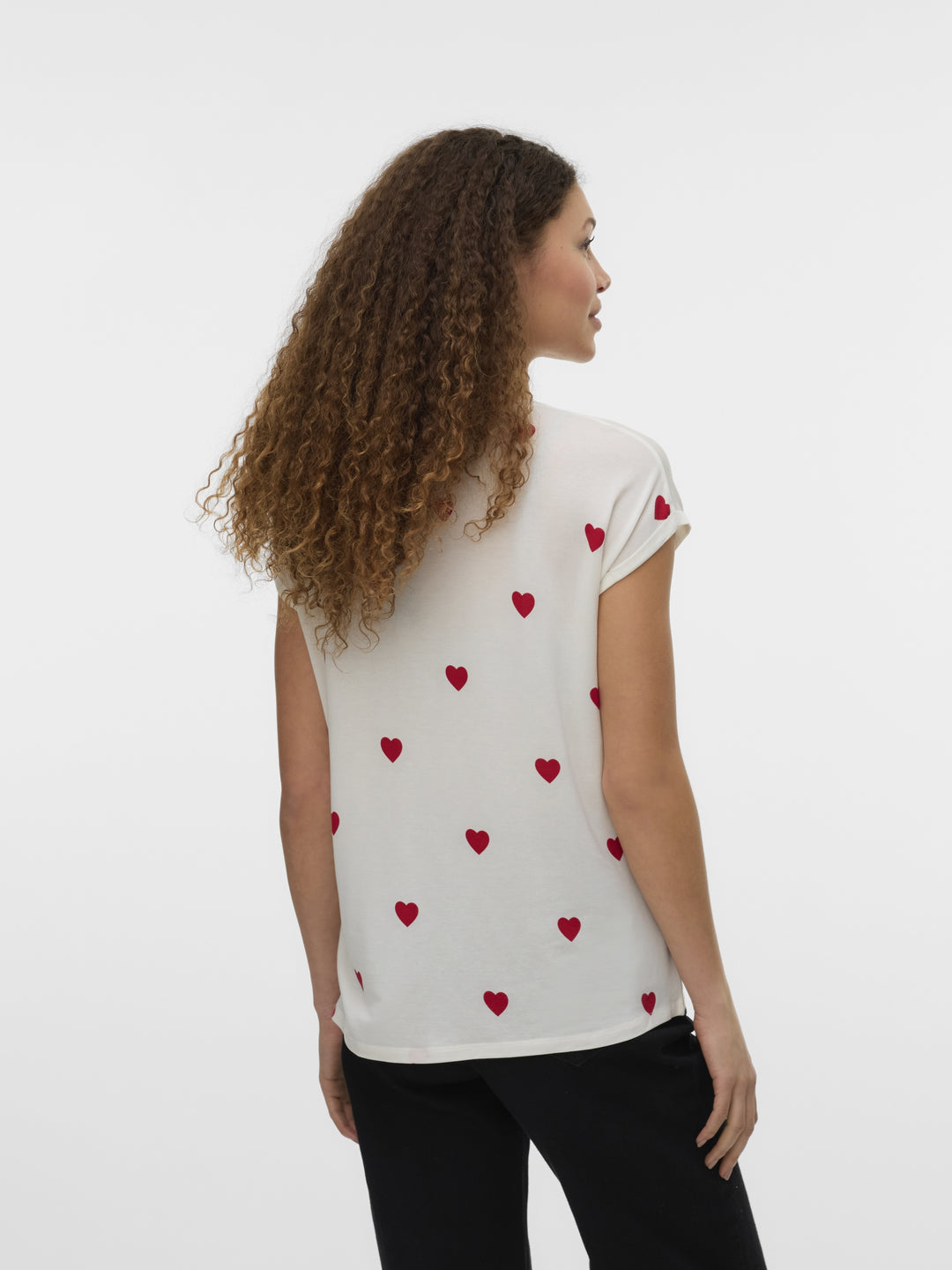 VMAVA SS TOP MULTI AOP NOOS, Snow White/RED SALSA HEARTS 175598109 Bild 3