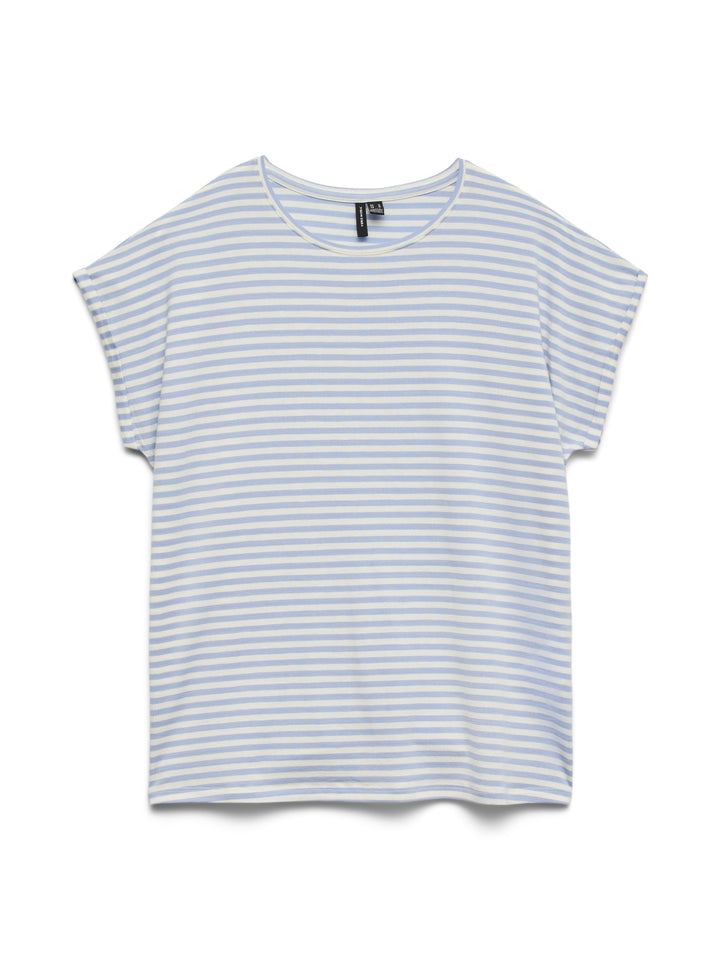 VMAVA SS TOP STRIPE JRS NOOS, Brunnera Blue/PRISTINE 249737005 Bild 1