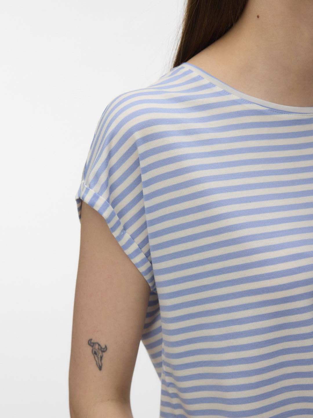 VMAVA SS TOP STRIPE JRS NOOS, Brunnera Blue/PRISTINE 249737005 Bild 5
