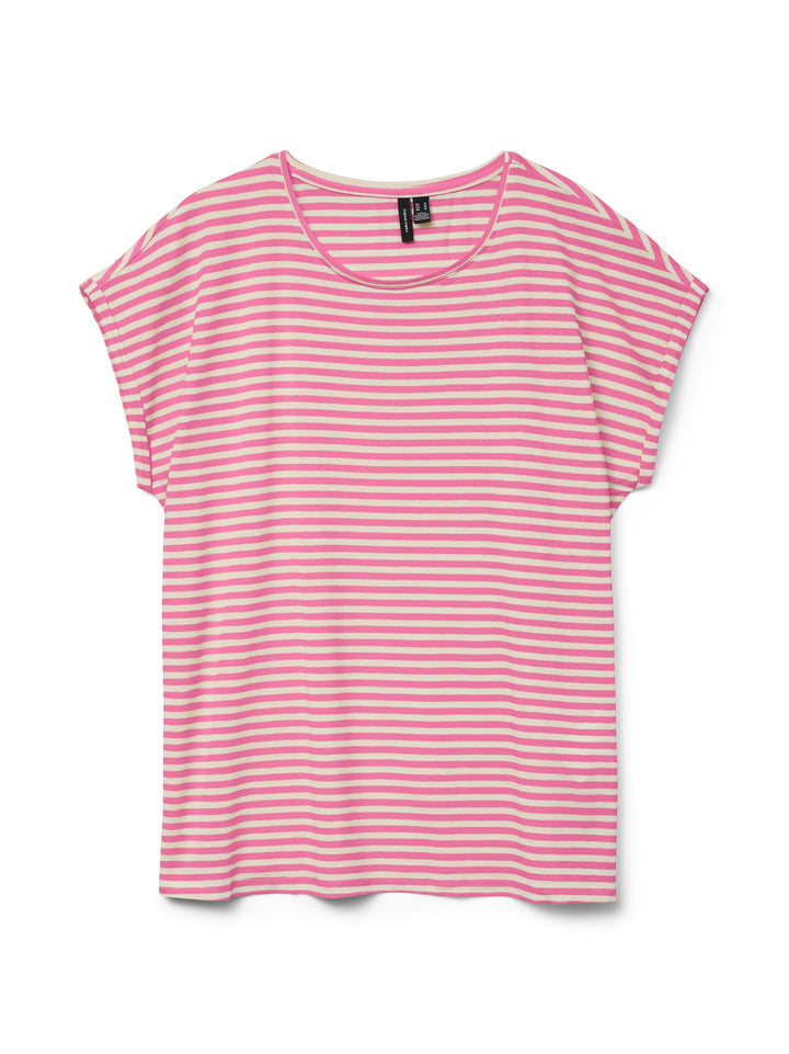 VMAVA SS TOP STRIPE JRS NOOS, Pink Cosmos/PRISTINE 294297005 Bild 1