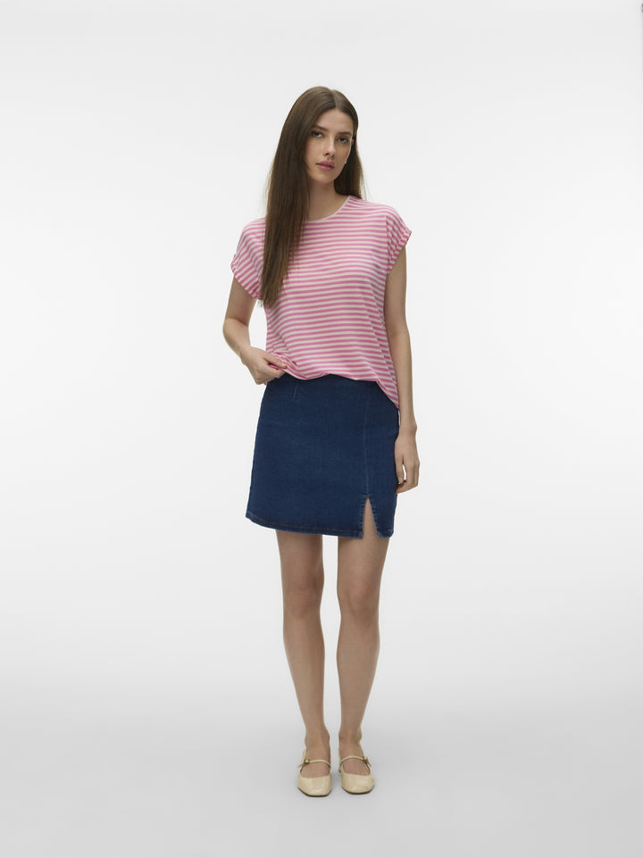 VMAVA SS TOP STRIPE JRS NOOS, Pink Cosmos/PRISTINE 294297005 Bild 3