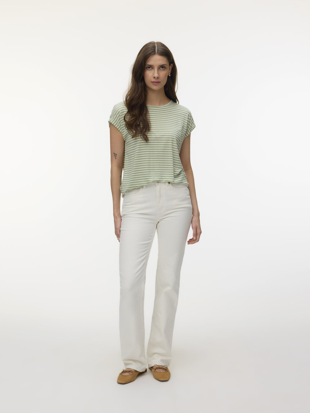 VMAVA SS TOP STRIPE JRS NOOS, Mistletoe/PRISTINE 299515005 Bild 2