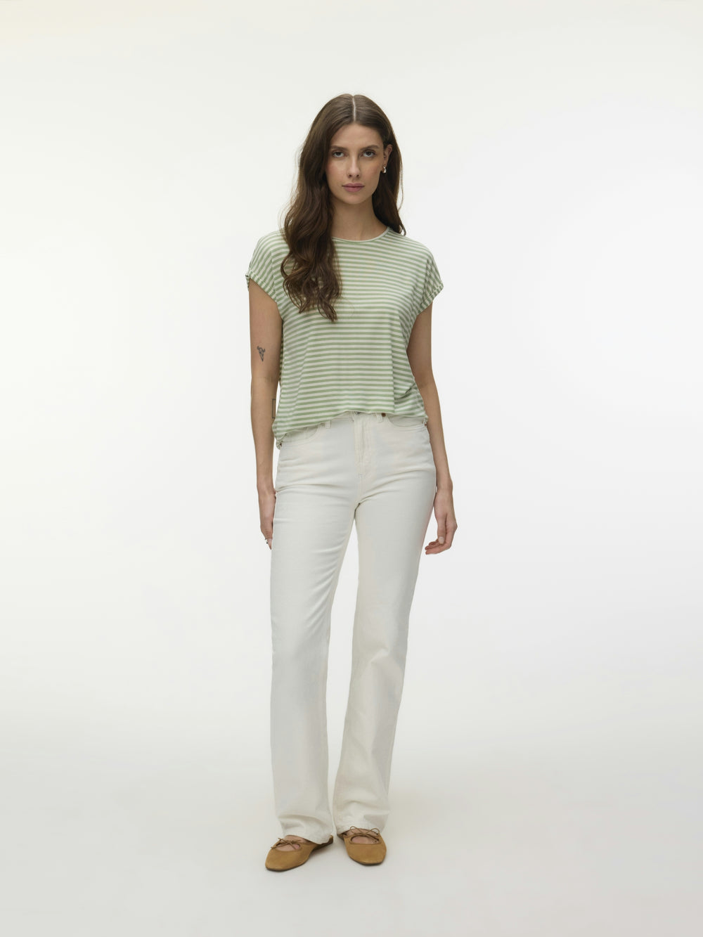 VMAVA SS TOP STRIPE JRS NOOS, Mistletoe/PRISTINE 299515005 Bild 2