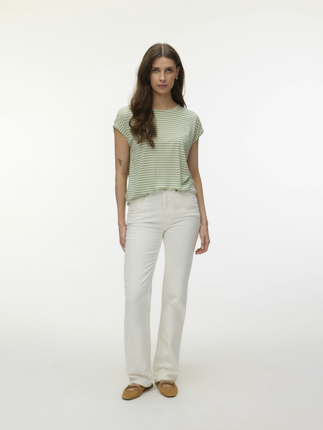 VMAVA SS TOP STRIPE JRS NOOS, Mistletoe/PRISTINE 299515005 Bild 2