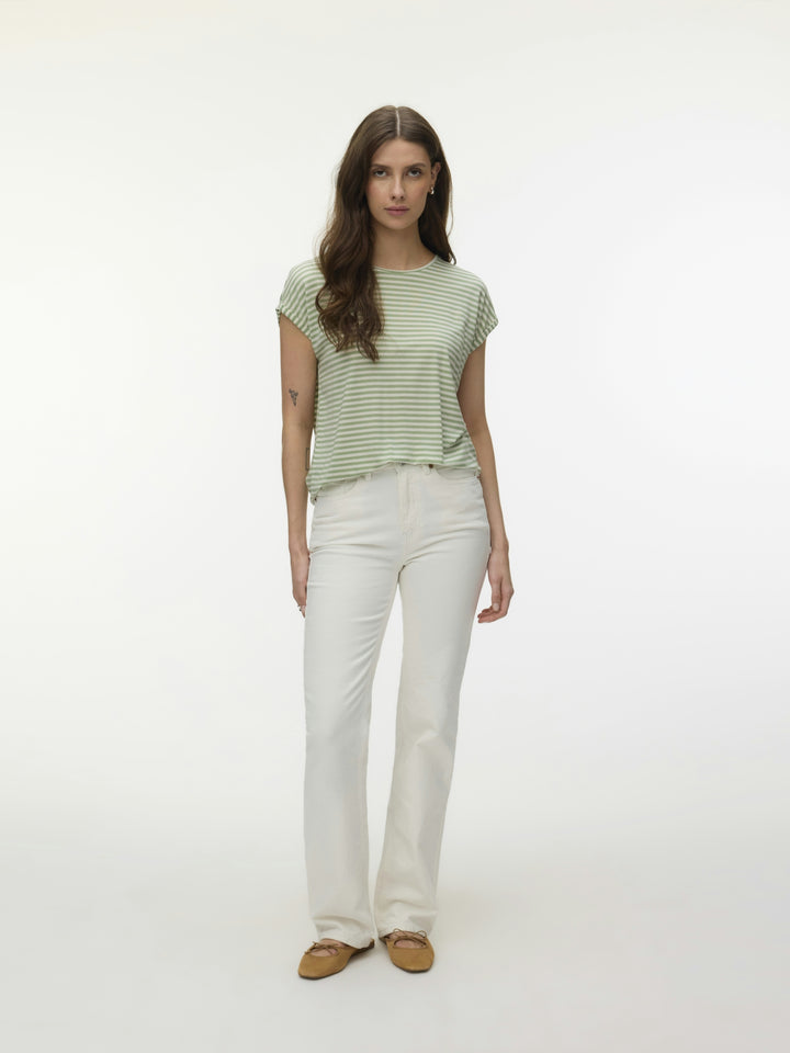 VMAVA SS TOP STRIPE JRS NOOS, Mistletoe/PRISTINE 299515005 Bild 2