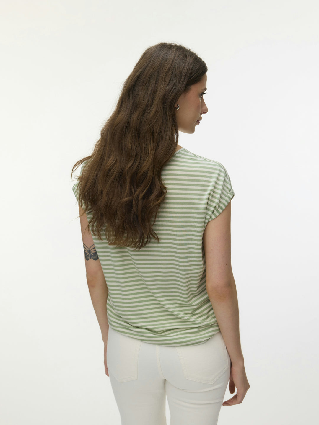 VMAVA SS TOP STRIPE JRS NOOS, Mistletoe/PRISTINE 299515005 Bild 3