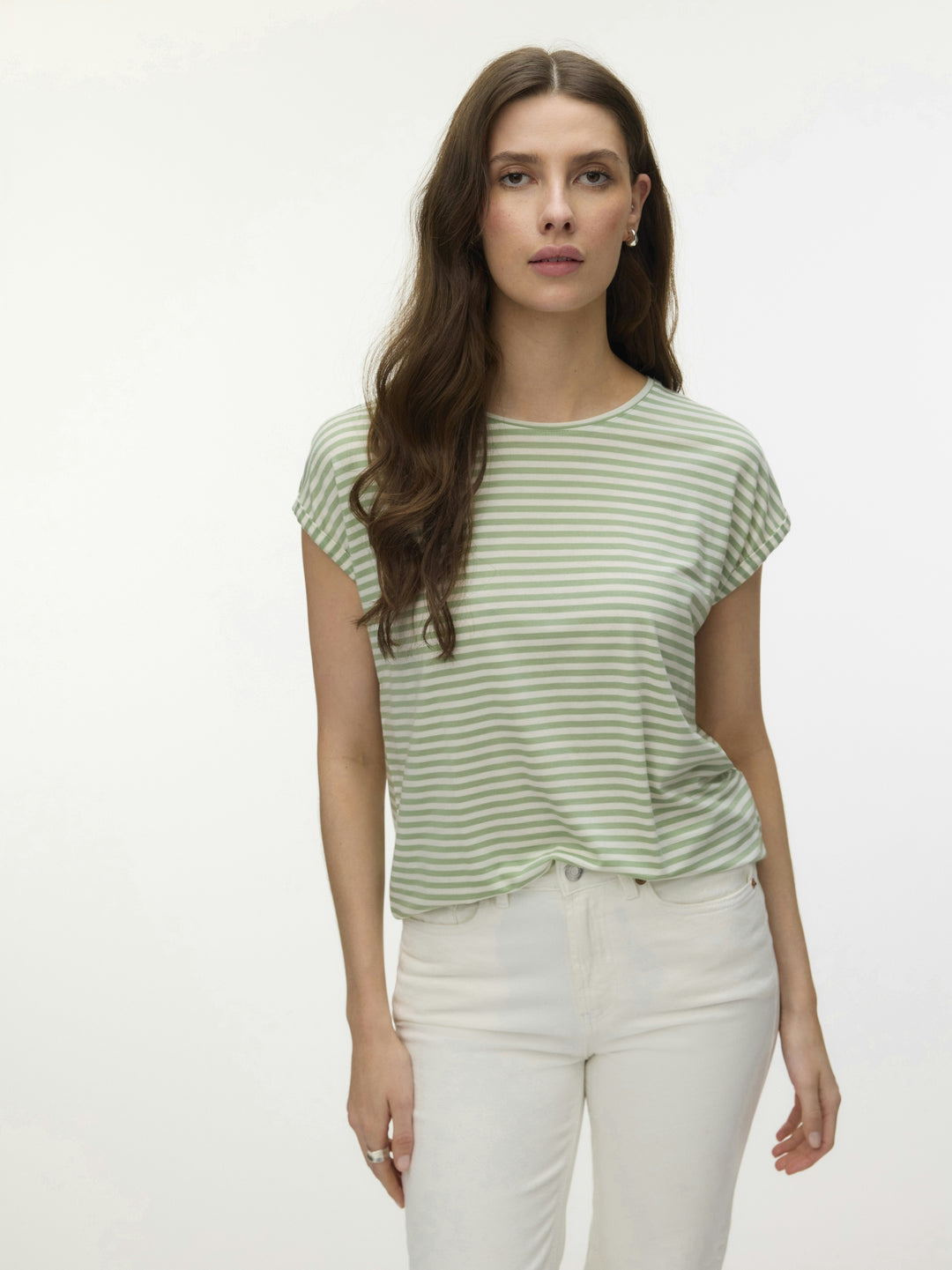 VMAVA SS TOP STRIPE JRS NOOS, Mistletoe/PRISTINE 299515005 Bild 4
