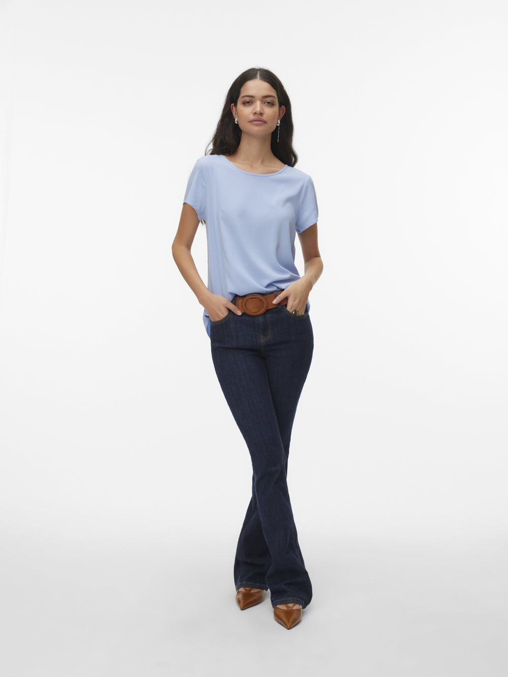 VMBELLA SS TOP WVN NOOS, Brunnera Blue 249737 Bild 2