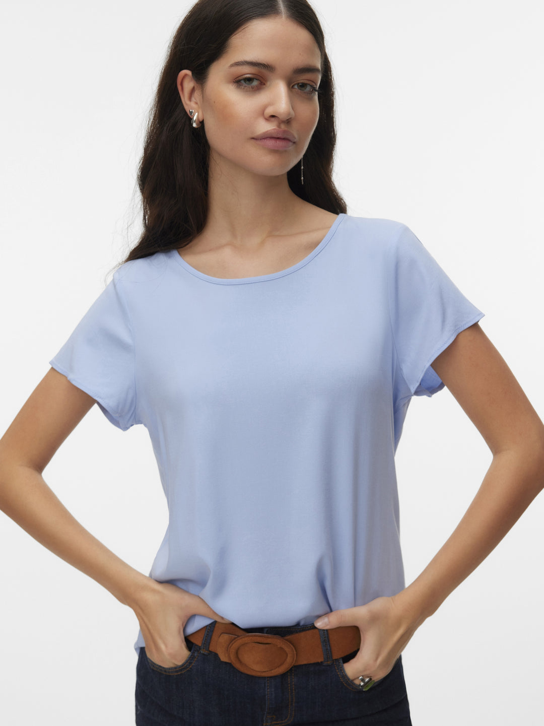 VMBELLA SS TOP WVN NOOS, Brunnera Blue 249737 Bild 4
