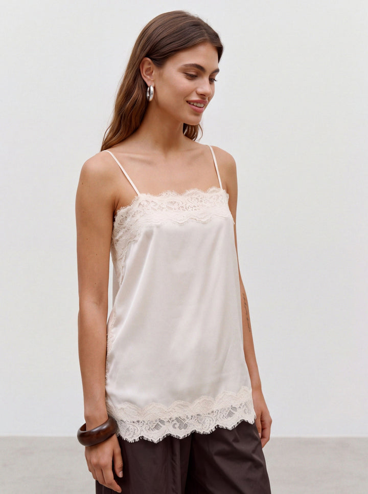 VMCHARM LACE SINGLET WVN BOO, Fog 265835 Bild 3
