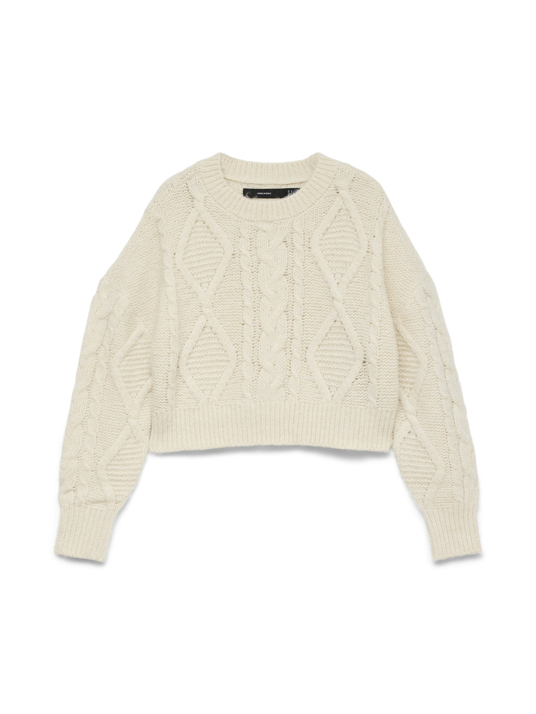 VMCHER LS O-NECK PULLOVER, Birch/MELANGE 222913001 Bild 1