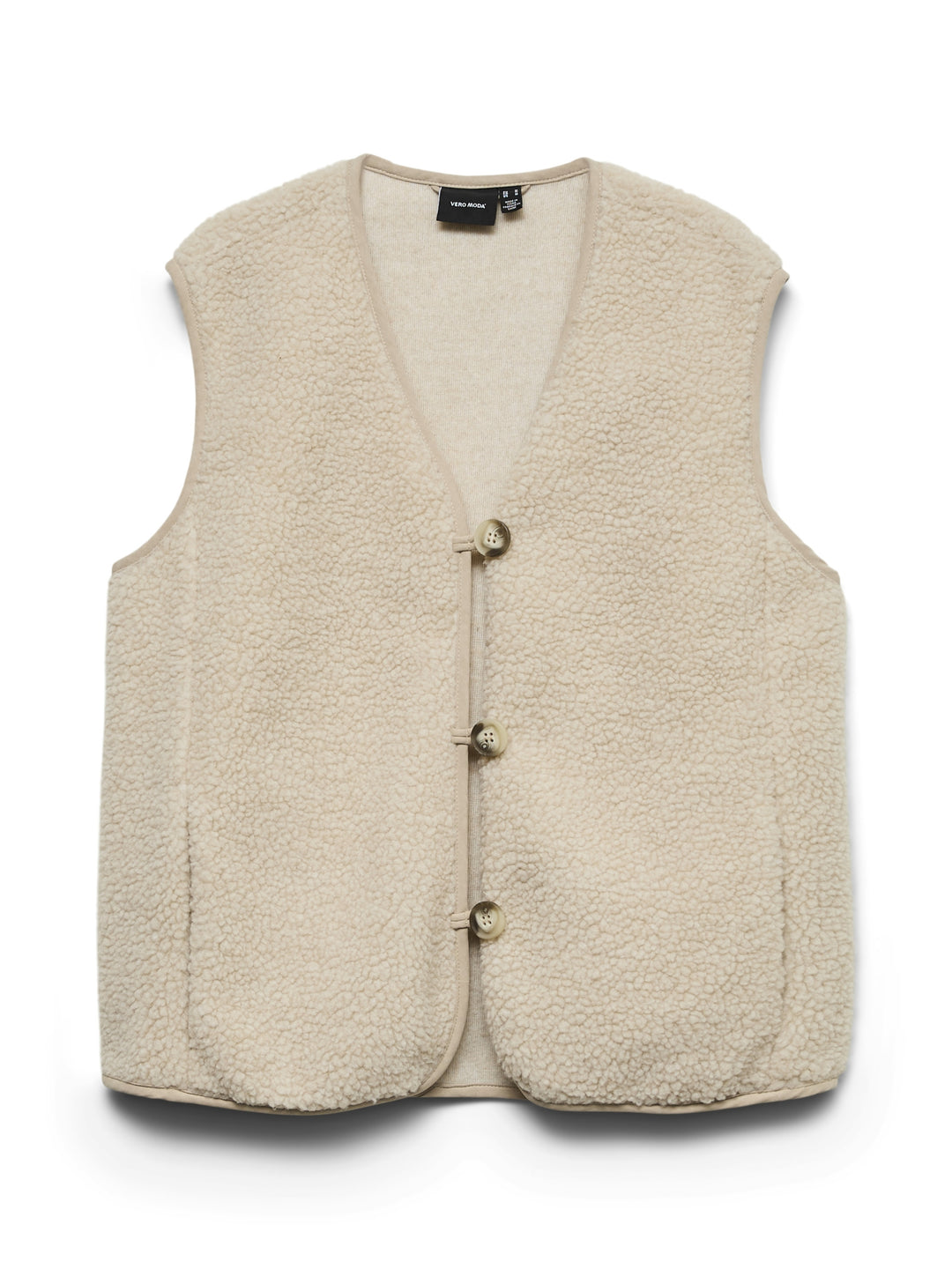 VMCLEOSOFIA SHORT WAISTCOAT BOO, Oatmeal 175626 Bild 1
