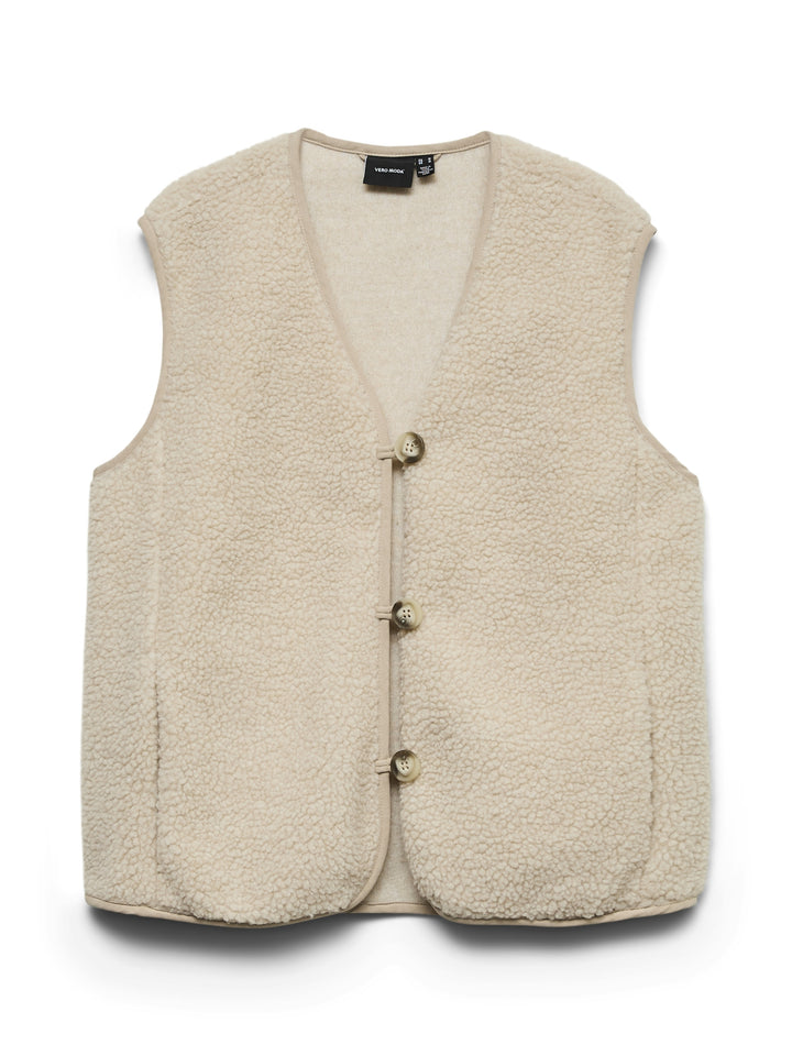 VMCLEOSOFIA SHORT WAISTCOAT BOO, Oatmeal 175626 Bild 1