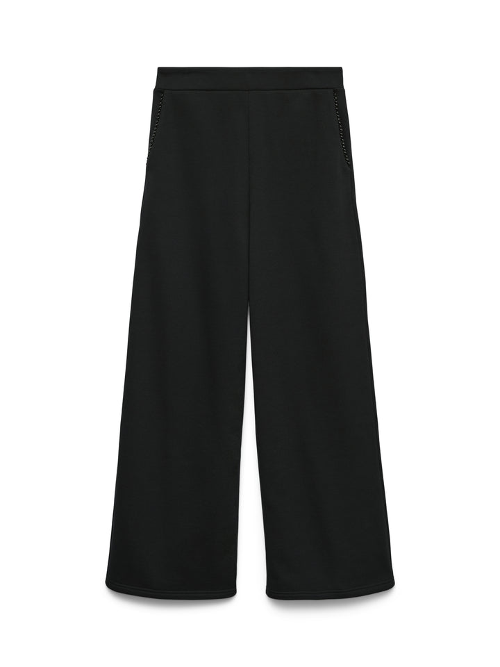 VMDAISY PEARL SWEAT HW WIDE PANT JR, Black/W. PEARLS ON POCKET 177868002 Bild 1