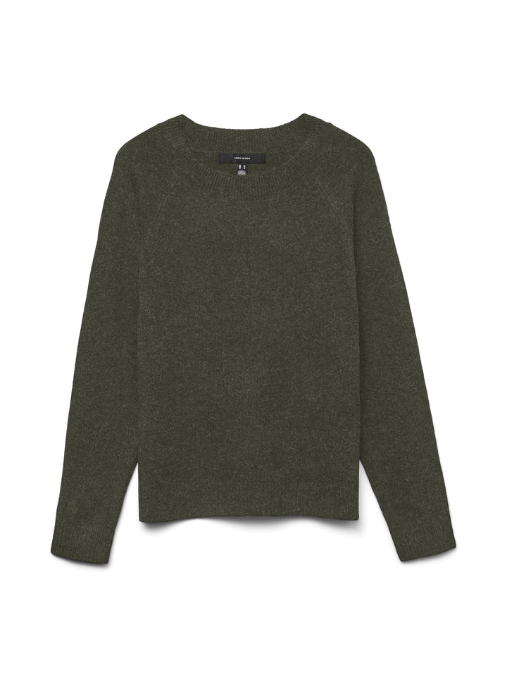 VMDOFFY LS O-NECK BLOUSE GA NOOS, Forest Night/W. BLACK MELANGE 186323003 Bild 1