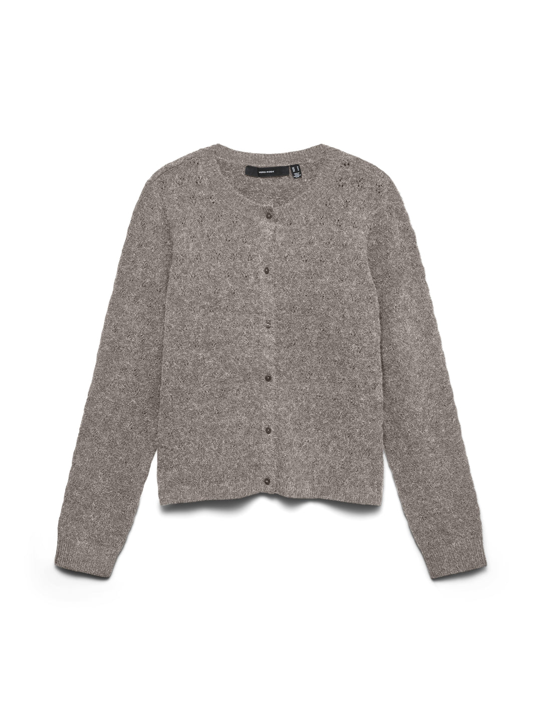 VMDOFFY STITCH LS O-NECK CARDIGAN N, Moon Rock/MELANGE 175680001 Bild 1