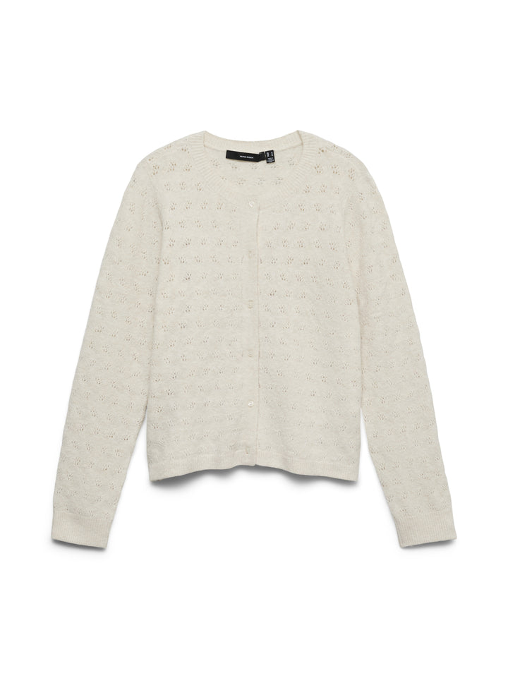 VMDOFFY STITCH LS O-NECK CARDIGAN N, Birch/MELANGE 222913001 Bild 1