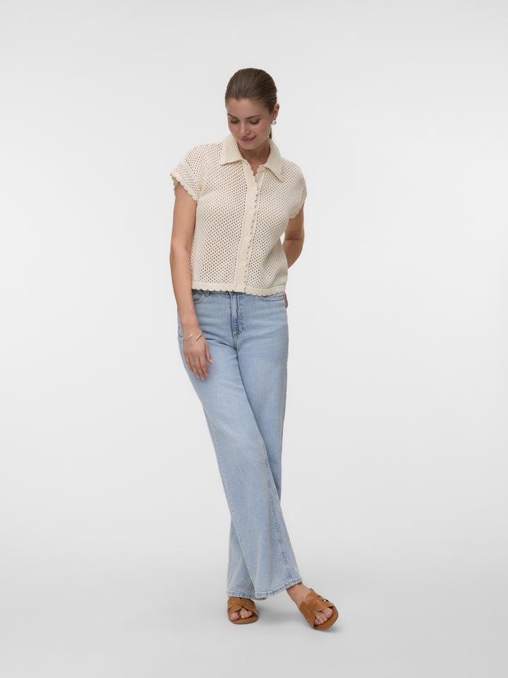 VMELIANA SL POLONECK CARDIGAN, Birch 222913 Bild 2