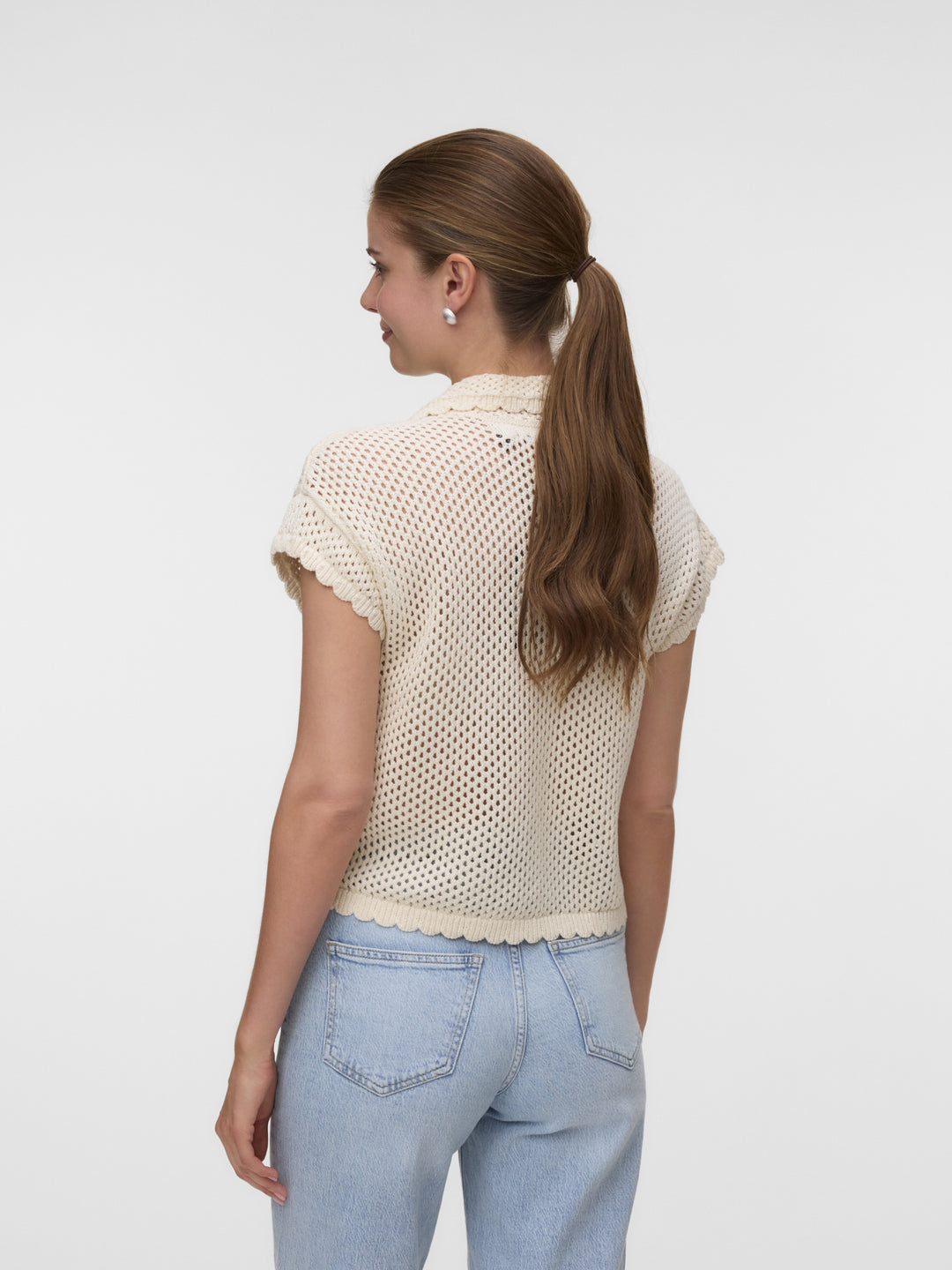 VMELIANA SL POLONECK CARDIGAN, Birch 222913 Bild 3