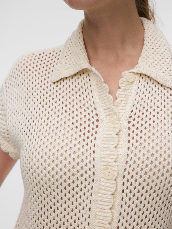VMELIANA SL POLONECK CARDIGAN, Birch 222913 Bild 5