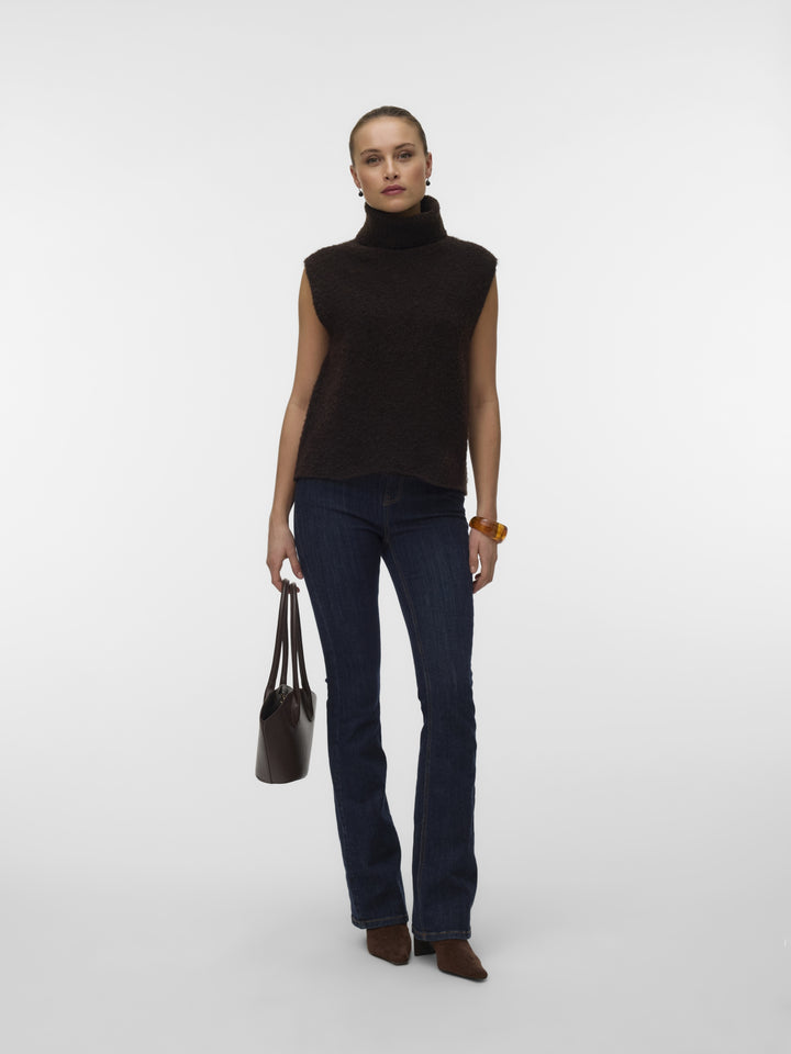 VMEVERLEE SL ROLLNECK VEST, Chocolate Torte 297957 Bild 2
